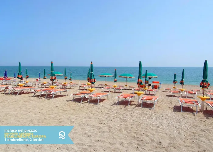 Lägenhet Rs307 - Marcelli, Nuovo Bilo Fronte Mare Con Privata Marcelli