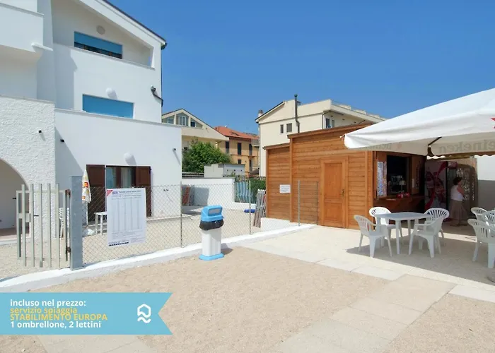 Rs307 - Marcelli, Nuovo Bilo Fronte Mare Con Privata Lägenhet *